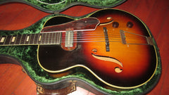 ~1952 Harmony H 50 Archtop Electric Hollowbody w/ Gibson P-13 Pickup Sunburst