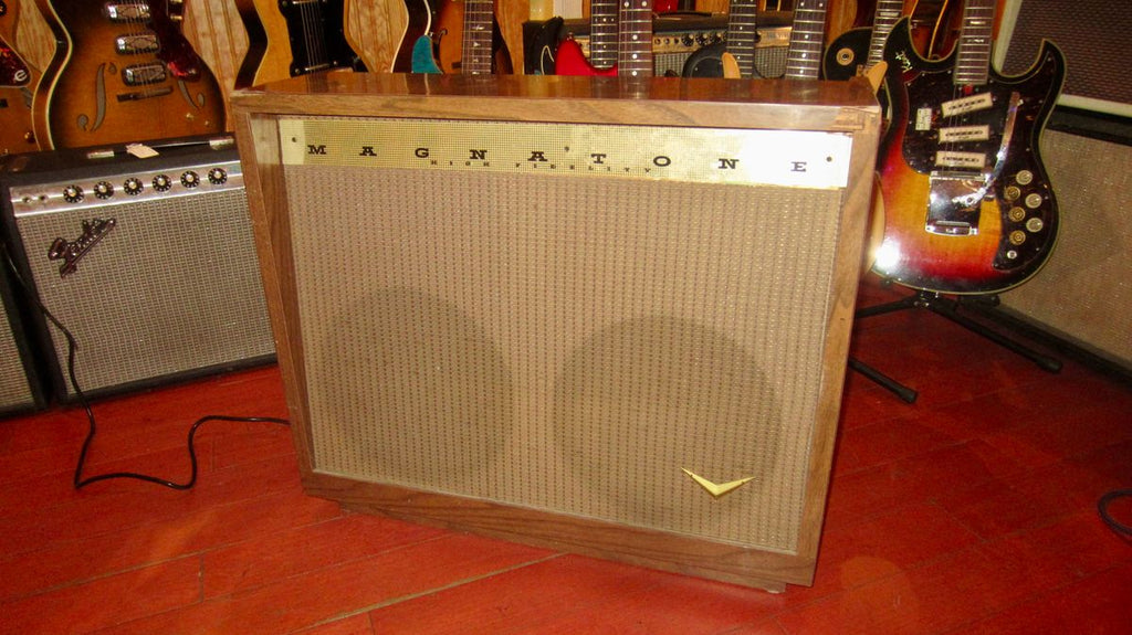 1957 Magnatone Custom 260 2 x 12" Combo Amp Brown