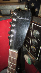 1964 Silvertone  Model 1448 Amp In Case Faux Black Sparkle