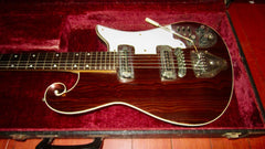 ~1965 Premier Multivox E-781 Scroll Guitar Brown Swirl