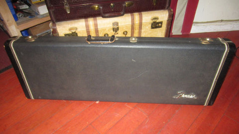 1966 Fender Jazzmaster / Jaguar Case Black Tolex w Orange Interior