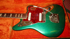1969 Fender Jaguar Green Sparkle w/ Original Hardshell Case