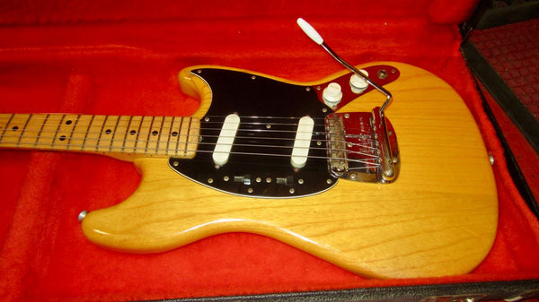 1978 Fender Mustang Natural w/ Original Hardshell Case – Rivington