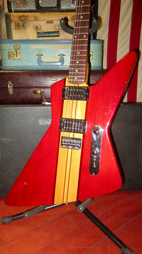1982 Harmony Marquis Explorer Red and Natural w/ Original Hard Case