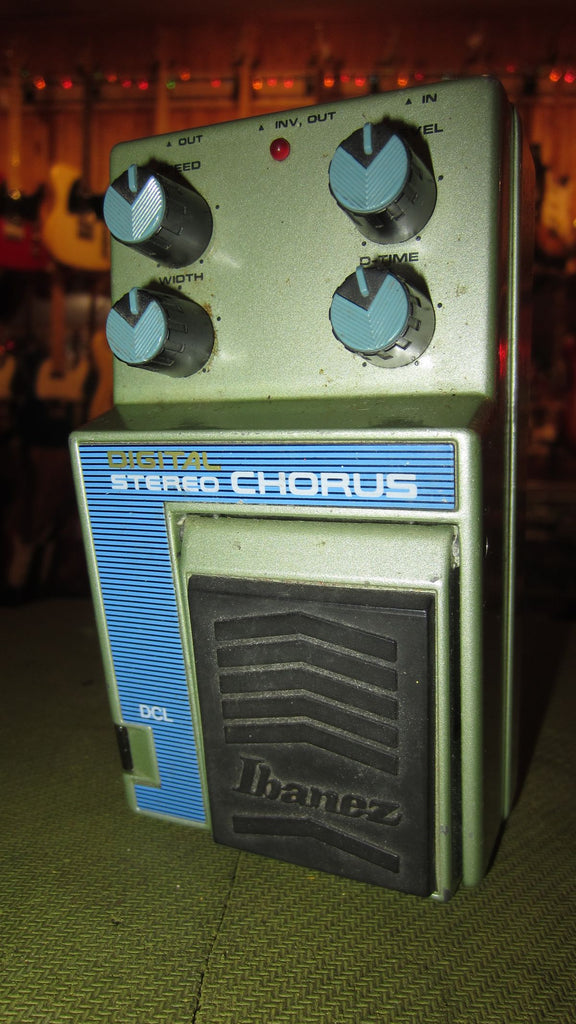 1986 Ibanez DCL Digital Stereo Chorus Blue and Green