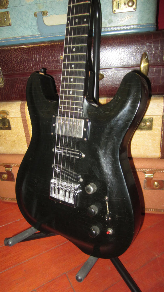 1990 Luke Luckier LA Guitar Studio Custom Chambered Electric Black