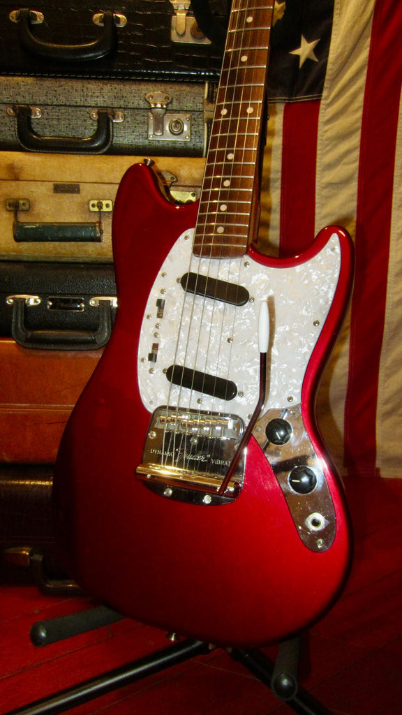 1995 Fender Mustang MG-69 (1969 reissue) Candy Apple Red w/ Matching Headstock