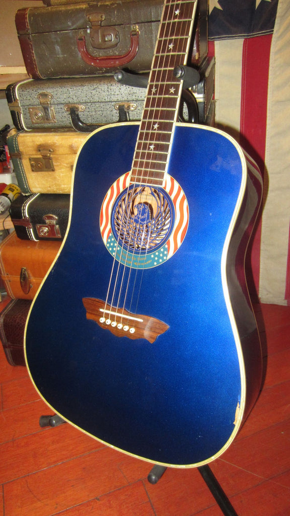 2001 Washburn D2001 "United We Stand" Blue
