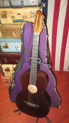 Circa 1930 Stromberg-Voisinet Parlor Guitar Mahogany w/ Original Case