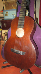 Circa 1930 Stromberg-Voisinet Parlor Guitar Mahogany w/ Original Case