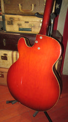 Vintage 1964 Harmony Rocket Hollow Body Electric Guitar DeArmond Gold Foil Pickup w/ Gig Bag