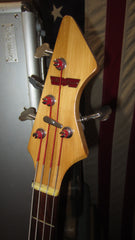 ~1966 Maxitone Electric Solidbody Bass Dark Red w. Hard Case