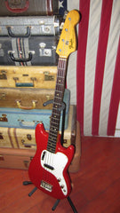 1975 Fender Musicmaster Bass Red w/ Gig Bag