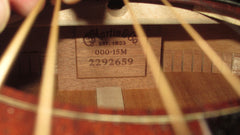 2019 Martin  000-15M Natural Clean w Original Hardshell Case