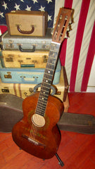 ~1930 Oscar Schmidt Stella Parlor Catalog Guitar Natural with Stencils