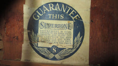 1930s Supertone Bradley Kincaid Houn' Dog Parlor Natural with Stencil