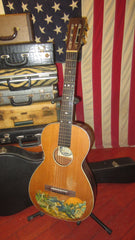 1930s Supertone Bradley Kincaid Houn' Dog Parlor Natural with Stencil