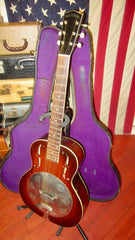 1937 National Trojan Wood Body Resonator Sunburst