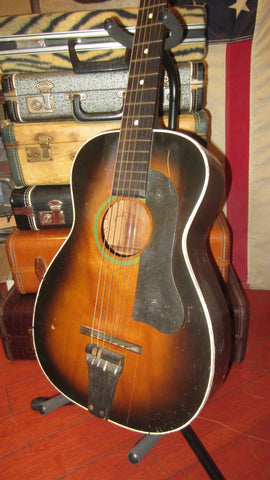 ~1940 Harmony Stella Parlor Guitar Sunburst