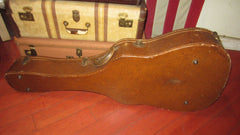 ~1954 Gibson LG-2 / LG-3 Small Body Guitar Case Brown w Pink Interior