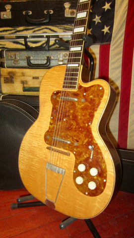 1954 Kay Old Kraftsman K-161 Thin Twin Jimmy Reed Flamed Maple Blonde