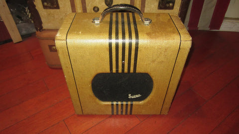 ~1955 Supro Chicago 51 Small Combo Amp Two Tone Tweed