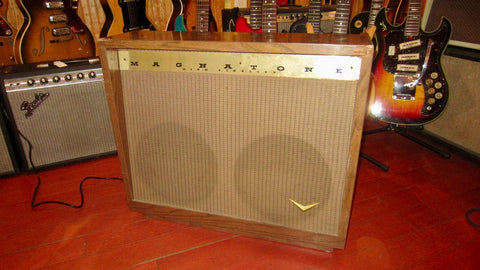 1957 Magnatone Custom 260 2 x 12" Combo Amp Brown