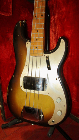 1958 Fender Precision Bass Sunburst w Vintage Hardshell Case