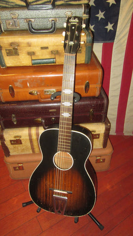 ~1960 Harmony Stella Parlor Guitar Sunburst