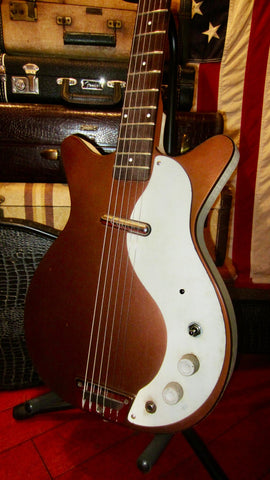 ~1961 Danelectro Model 3612 Baritone Guitar Gold w/ Oriignal soft case