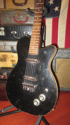 ~1961 Danelectro U-2 Double Pickup Dolphin Headstock Black