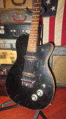 ~1961 Danelectro U-2 Double Pickup Dolphin Headstock Black