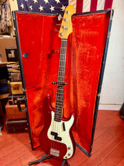 ~1961 Fender Precision Bass Candy Apple Red w/ 1966 Body, Pickup etc.