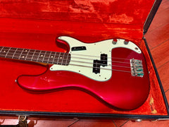 ~1961 Fender Precision Bass Candy Apple Red w/ 1966 Body, Pickup etc.