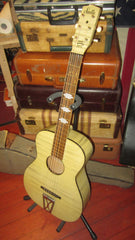 ~1961 Harmony Stella Parlor Guitar White w. Original Case