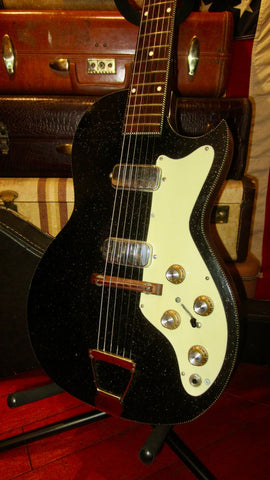 ~1961 Kay Custom Kraft Model 1155 Midnight Special Black Sparkle