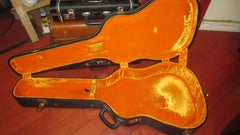 1963 Gibson Ess & Ess J-45, J-50, Hummingbird Case Black w/ Yellow Interior