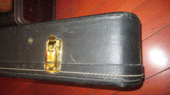 1963 Gibson Ess & Ess J-45, J-50, Hummingbird Case Black w/ Yellow Interior