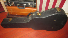 1963 Gibson Ess & Ess J-45, J-50, Hummingbird Case Black w/ Yellow Interior