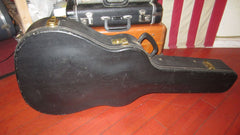 1963 Gibson Ess & Ess J-45, J-50, Hummingbird Case Black w/ Yellow Interior
