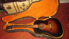 1963 Gibson LG-1 / LG-2 / B-25 Hardshell Case Black w/ Yellow Interior