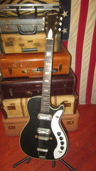 ~1964 Silvertone Model 1423 Jupiter Stratotone Faux Black Sparkle