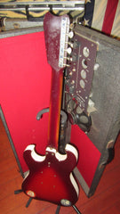 ~1964 Silvertone Model 1457 Amp In Case Double Pickup Sunburst