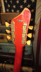 1964 Supro Folkstar Resonator Guitar Red w Case