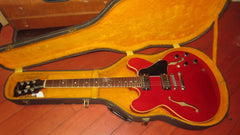 ~1965 Gibson ES-335 Hardshell Case Grey with Yellow Interior