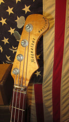 ~1965 Magnatone Hurricane Bass Faux Black Sparkle w/ Road Case