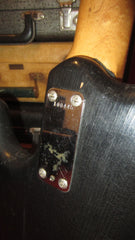 ~1965 Magnatone Hurricane Bass Faux Black Sparkle w/ Road Case