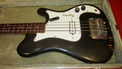 ~1965 Magnatone Hurricane Bass Faux Black Sparkle w/ Road Case