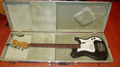 ~1965 Magnatone Hurricane Bass Faux Black Sparkle w/ Road Case