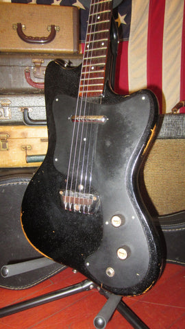 ~1965 Silvertone Hornet Faux Black Sparkle